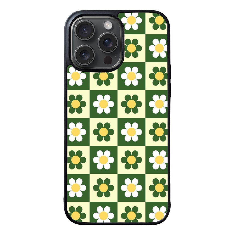 CHECKERBOARD FLOWER VL00601 iPhone 16 Pro Max Case Cover