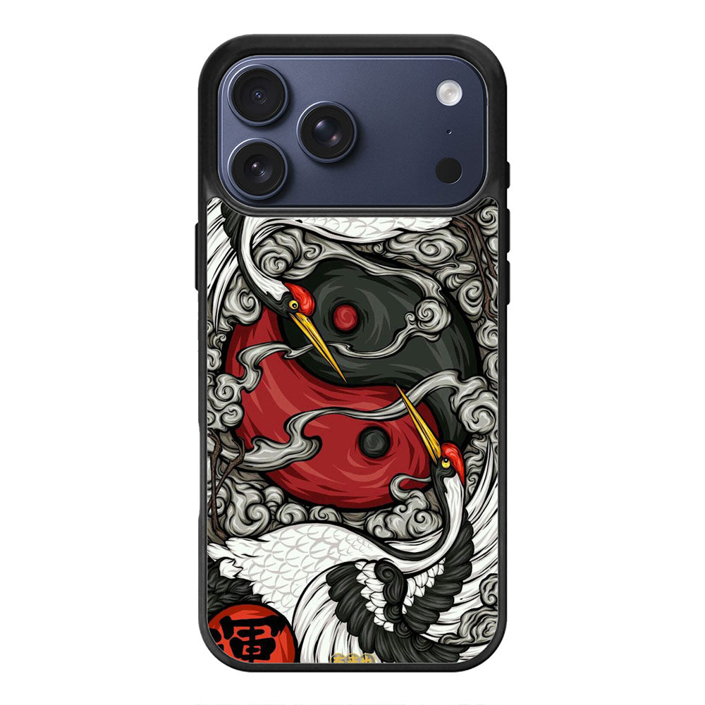 Japanese Yin Yang Art iPhone 17 Pro Max Case Cover