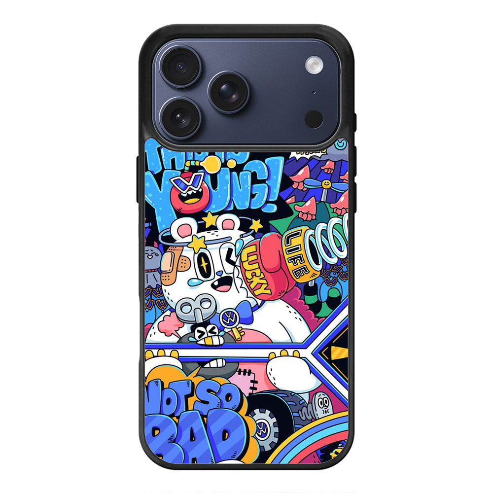 Pop Art Cartoon Chaos iPhone 17 Pro Max Case Cover