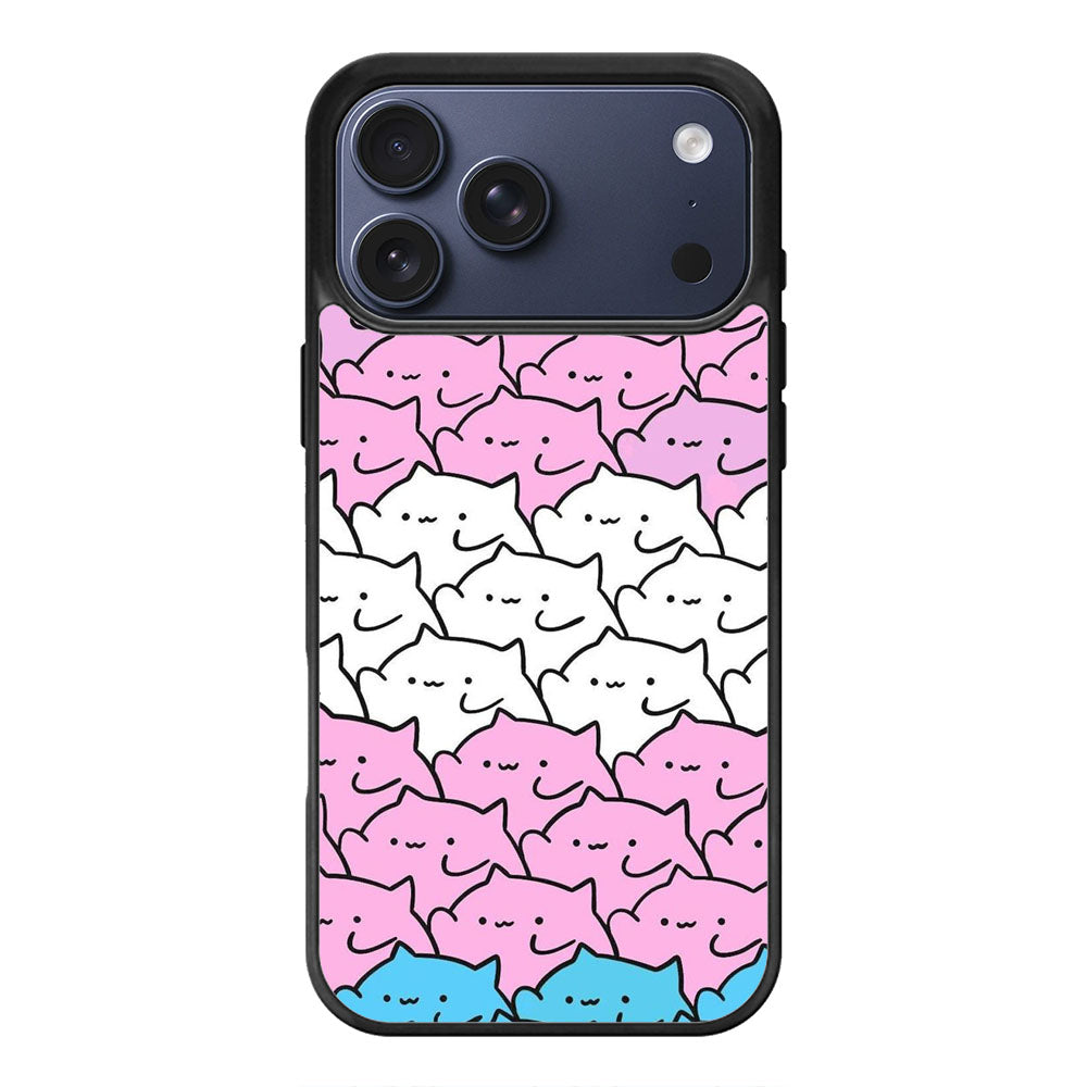 Kawaii Cat Pattern iPhone 17 Pro Max Case Cover