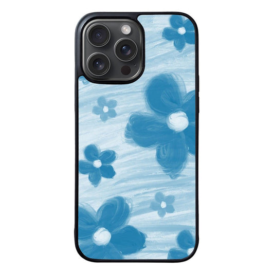 Flowers Blue VL0013_8 iPhone 16 Pro Max Case Cover