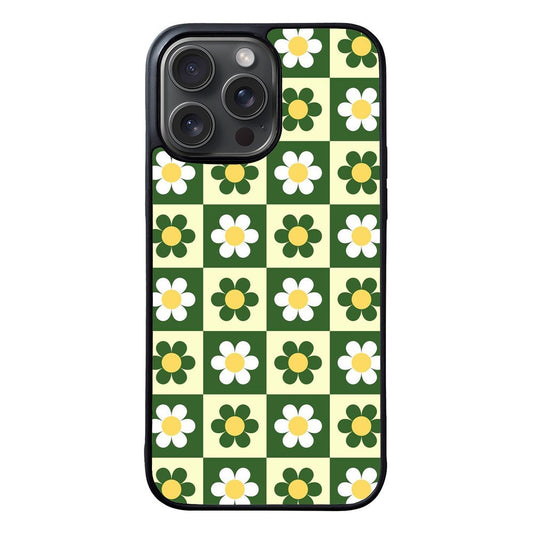 CHECKERBOARD FLOWER VL00601 iPhone 16 Pro Max Case Cover