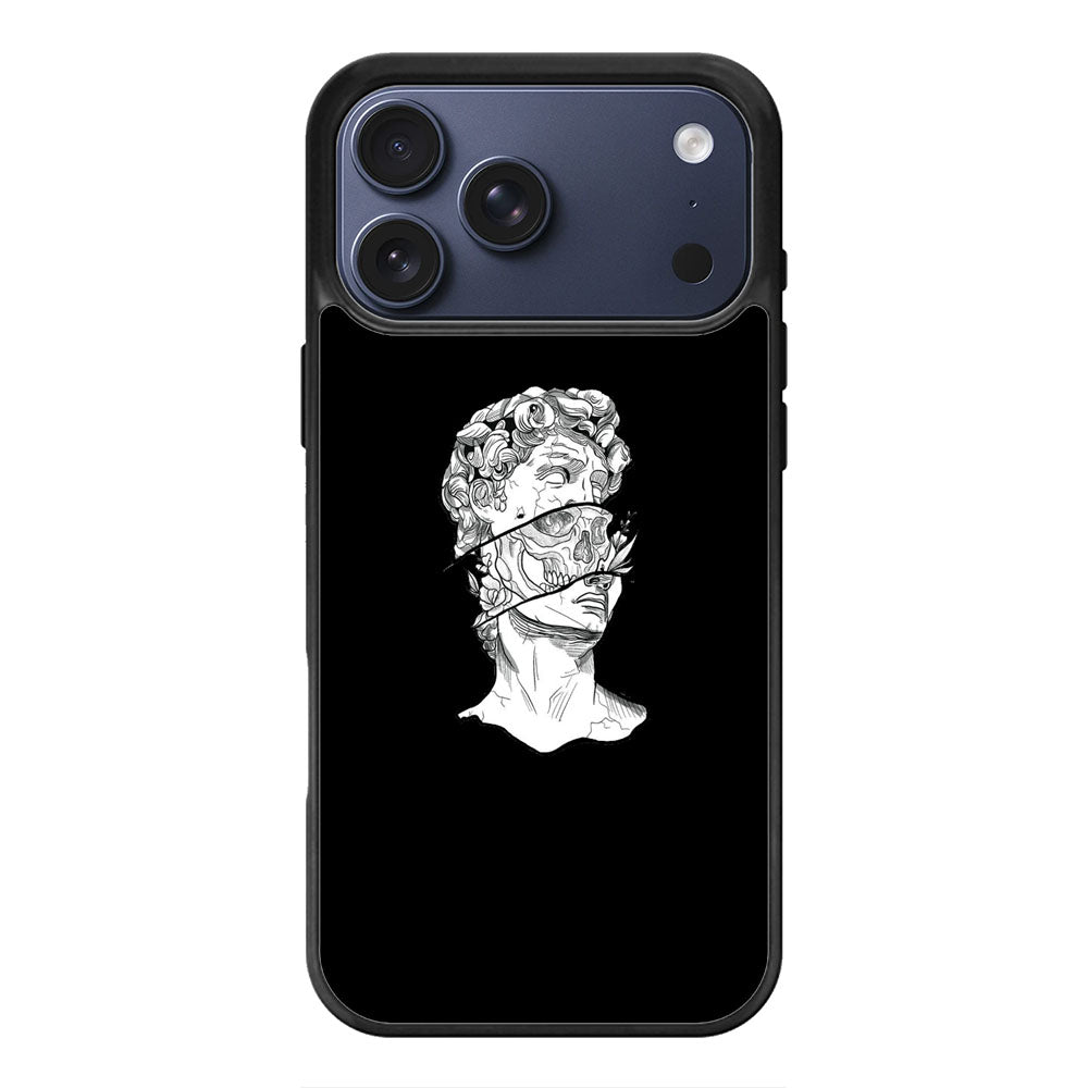 David Skull Line Art iPhone 17 Pro Max Case Cover