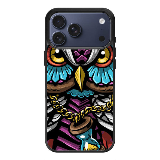 Owl Tattoo Style iPhone 17 Pro Max Case Cover