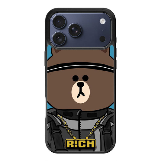 Rich Bear Cartoon Streetwear iPhone 17 Pro Max Case Cover