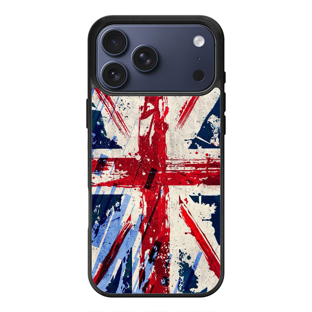 UK Flag Splash Art iPhone 17 Pro Max Case Cover