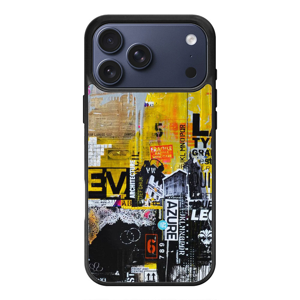 Urban Yellow Collage iPhone 17 Pro Max Case Cover