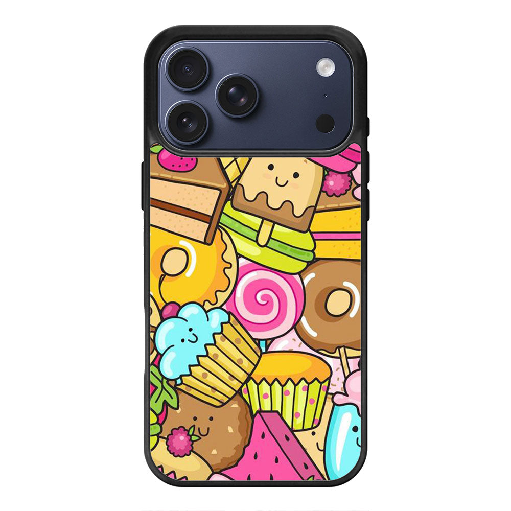 Cute Dessert Pattern iPhone 17 Pro Max Case Cover