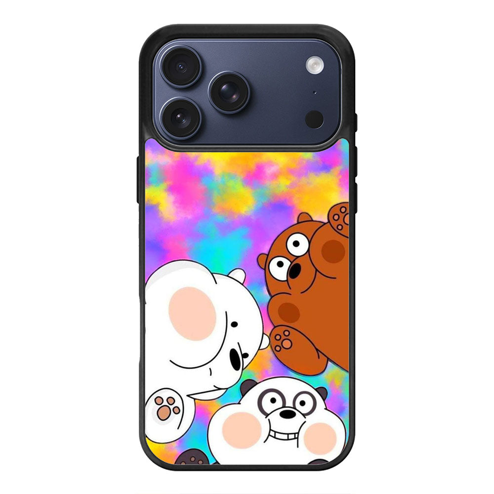 Colorful Bear Trio iPhone 17 Pro Max Case Cover