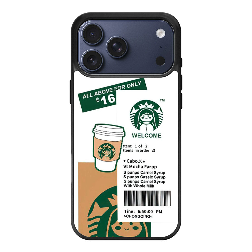 Cute Coffee Receipt iPhone 17 Pro Max Case Cover