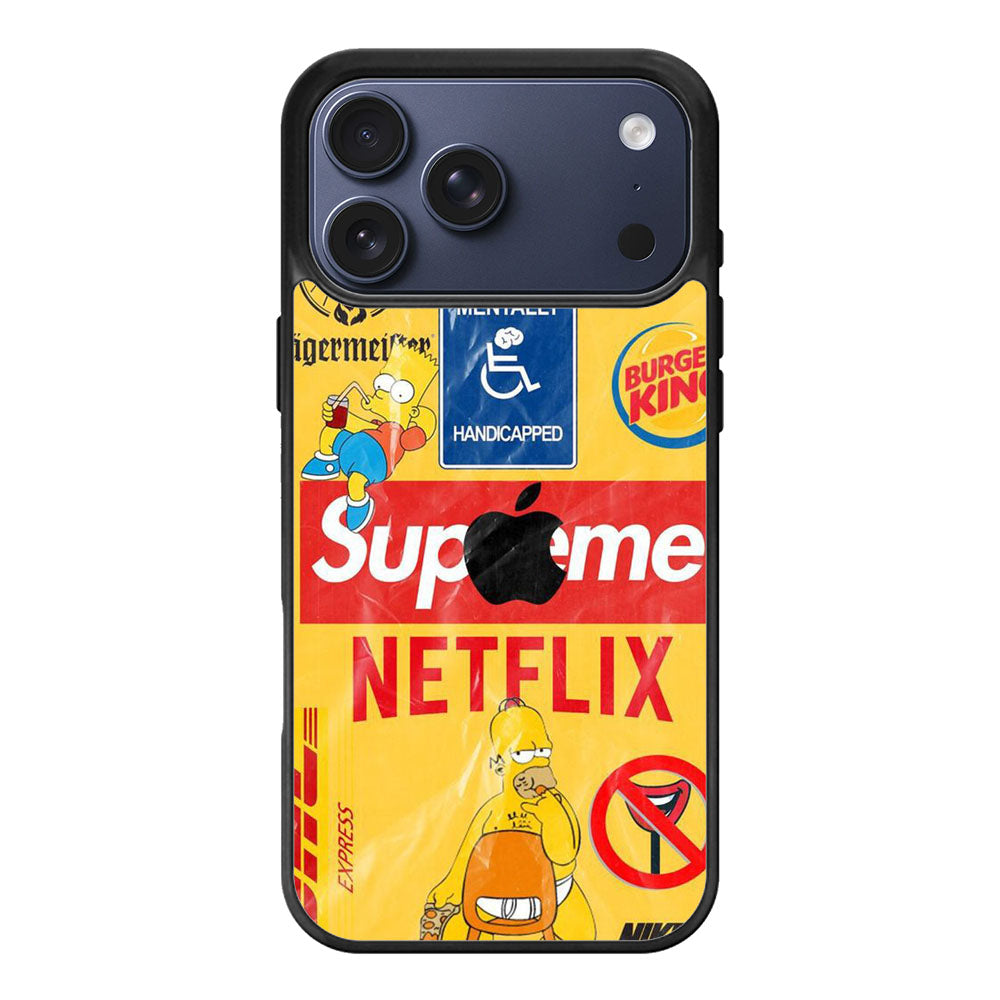 Yellow Brand Collage iPhone 17 Pro Max Case Cover