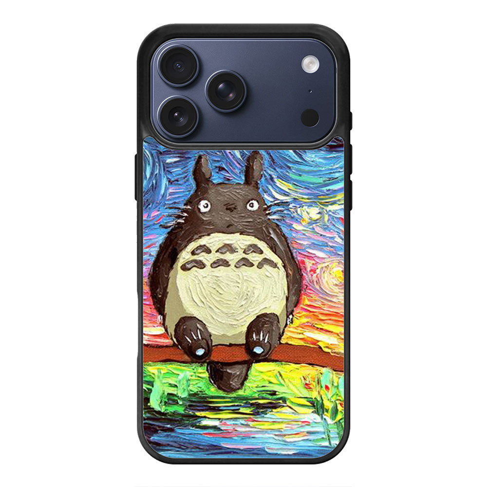 Totoro Starry Art Style iPhone 17 Pro Max Case Cover