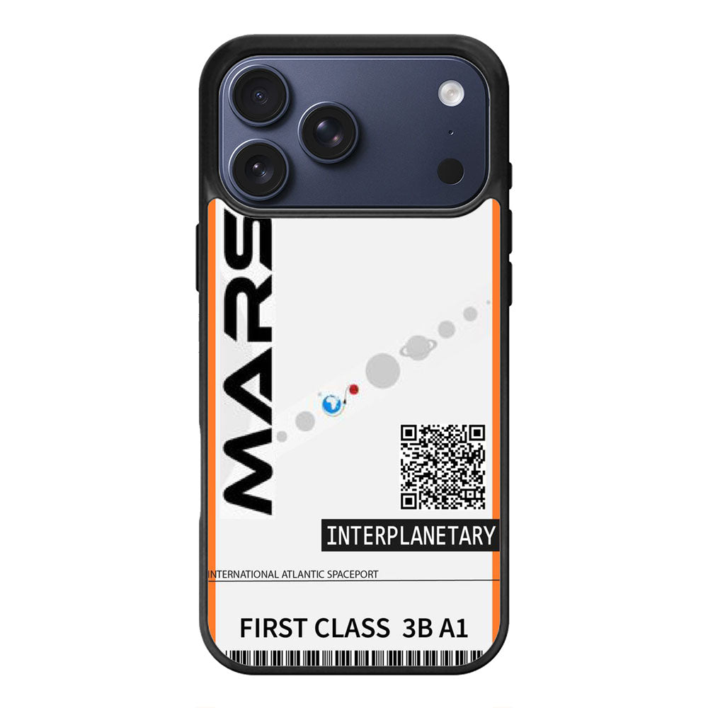 Space Travel Ticket Art iPhone 17 Pro Max Case Cover