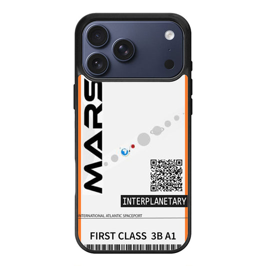 Space Travel Ticket Art iPhone 17 Pro Max Case Cover