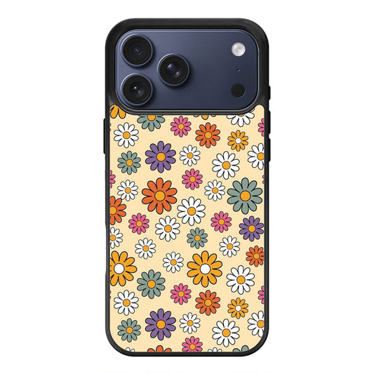 Retro Daisy Pattern iPhone 17 Pro Max Case Cover