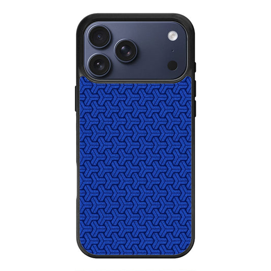 Blue Geometric Texture iPhone 17 Pro Max Case Cover