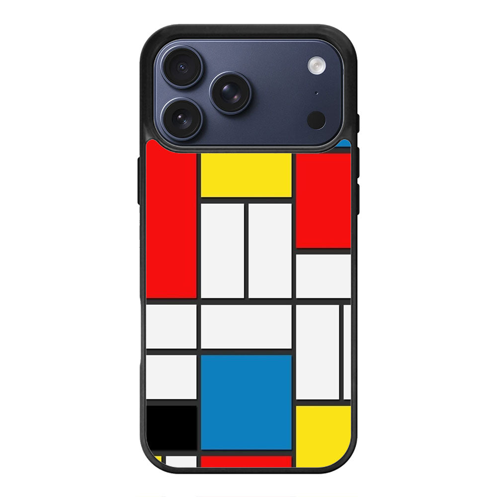 Color Block Pattern iPhone 17 Pro Max Case Cover