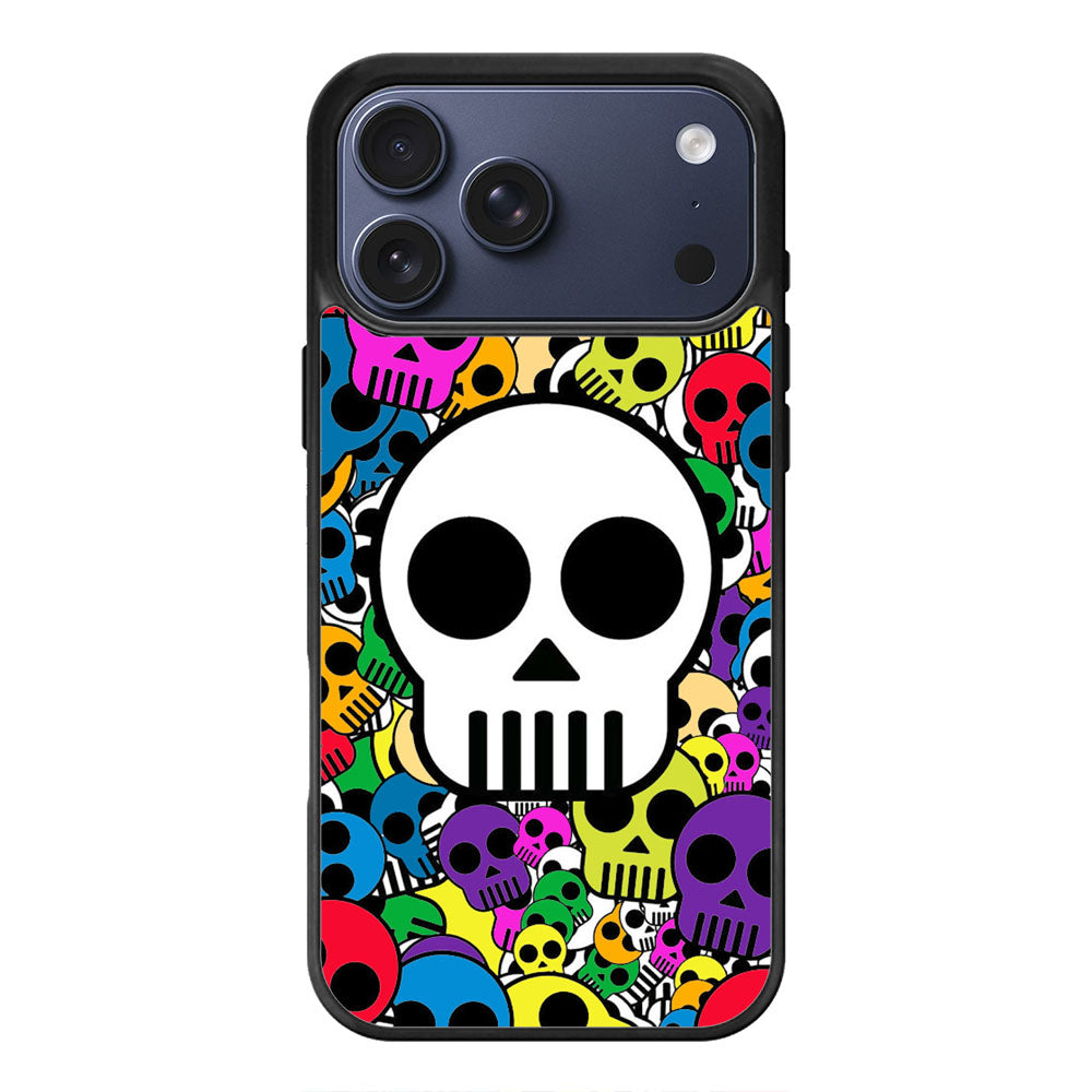 Colorful Skull Pattern iPhone 17 Pro Max Case Cover