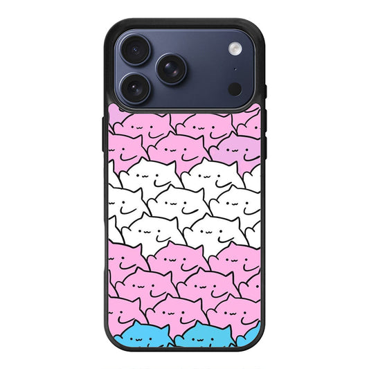 Kawaii Cat Pattern iPhone 17 Pro Max Case Cover