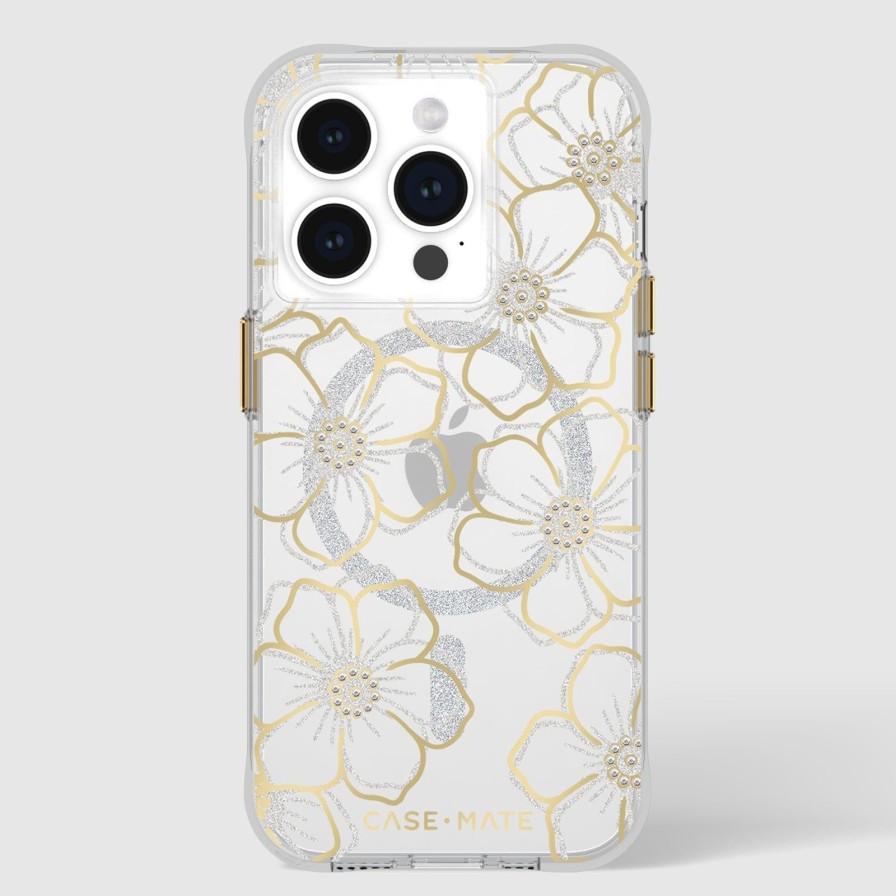 Phone Cases Case Mate Iphone 15 Pro | Floral Gems Magsafe