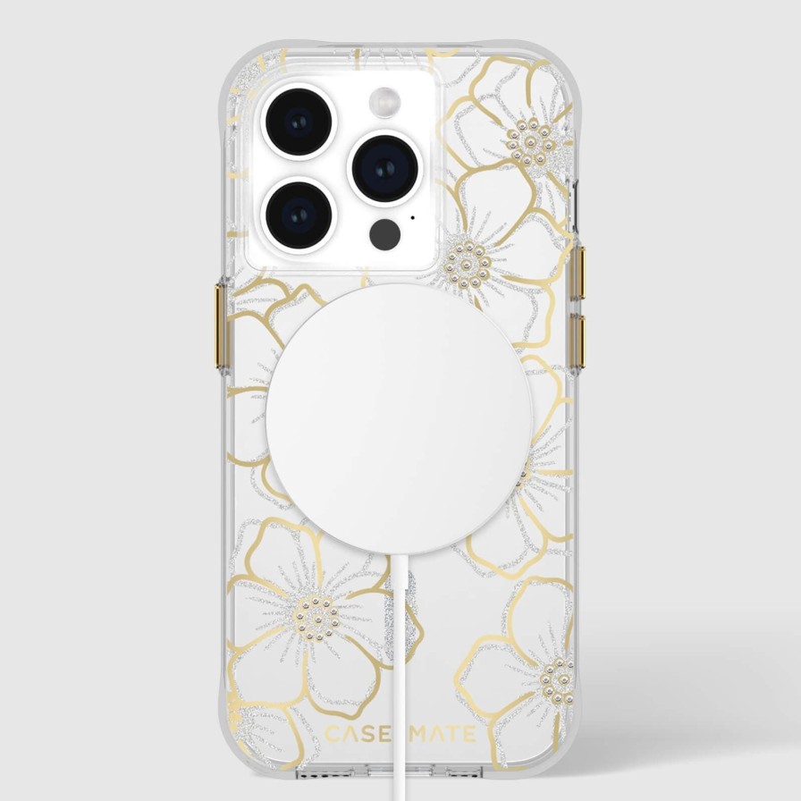 Phone Cases Case Mate Iphone 15 Pro | Floral Gems Magsafe