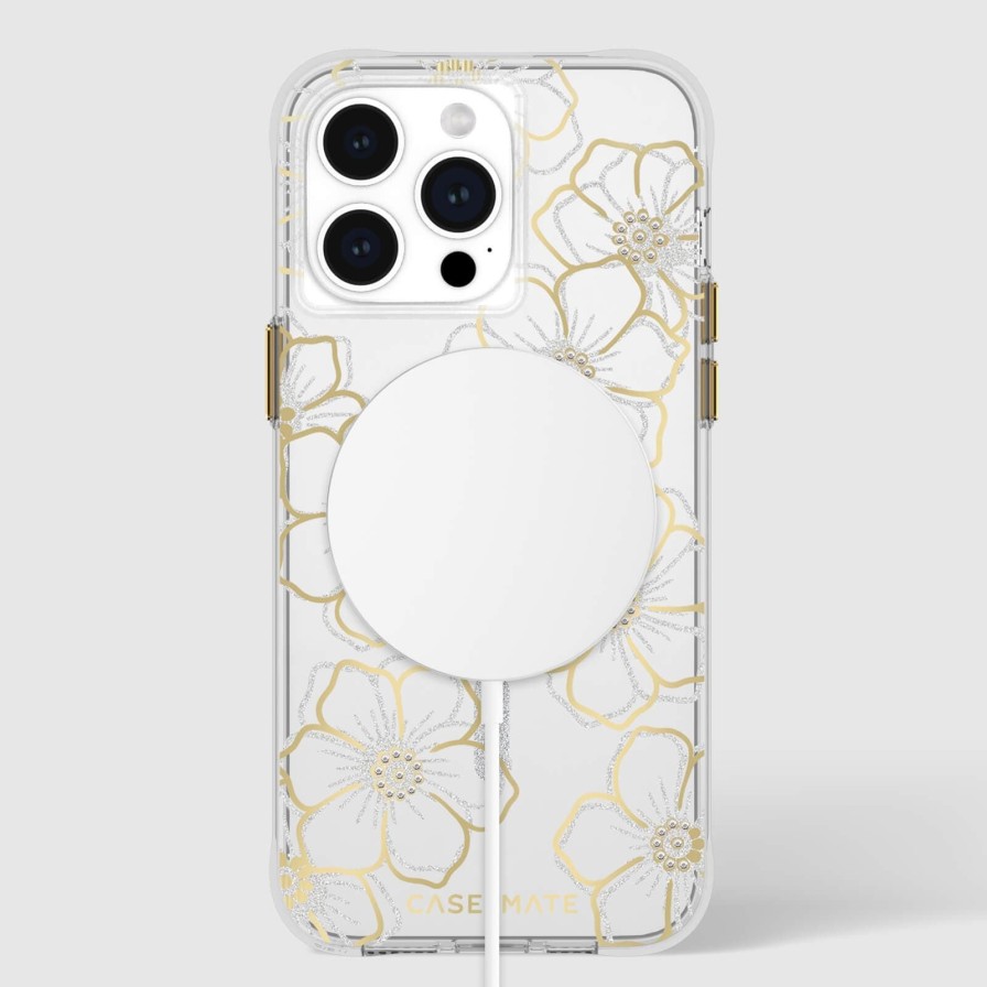 Phone Cases Case Mate Iphone 15 Pro Max | Floral Gems Magsafe