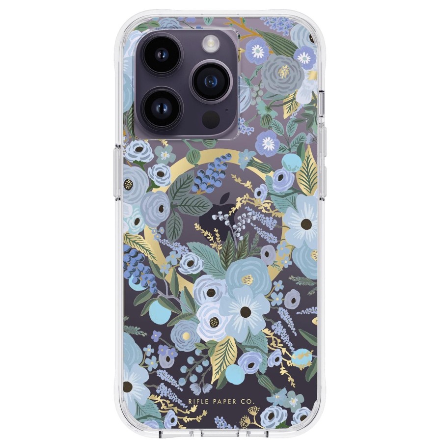 Phone Cases Case Mate Iphone 14 Pro | Rifle Paper Co. Garden Party Blue (Magsafe)