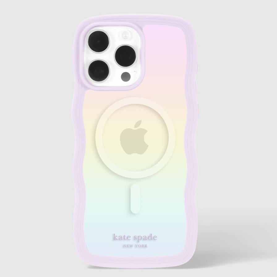 Phone Cases Case Mate Iphone 15 Pro Max | Kate Spade New York Wavy Opal Iridescent Magsafe