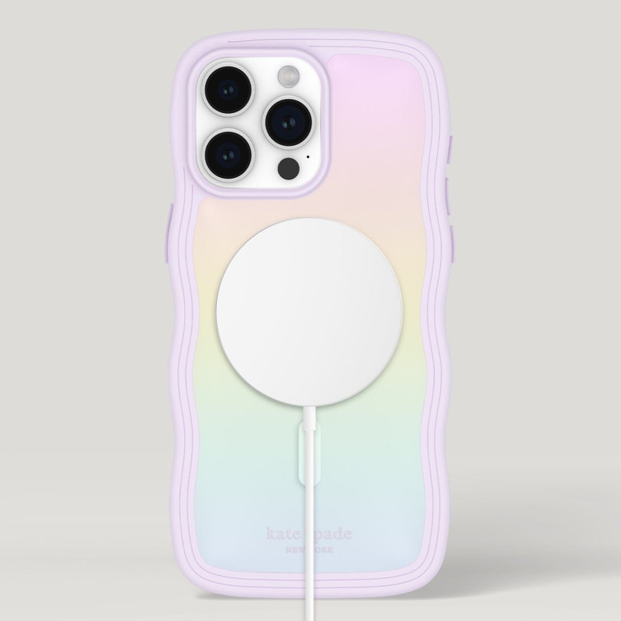 Phone Cases Case Mate Iphone 15 Pro Max | Kate Spade New York Wavy Opal Iridescent Magsafe