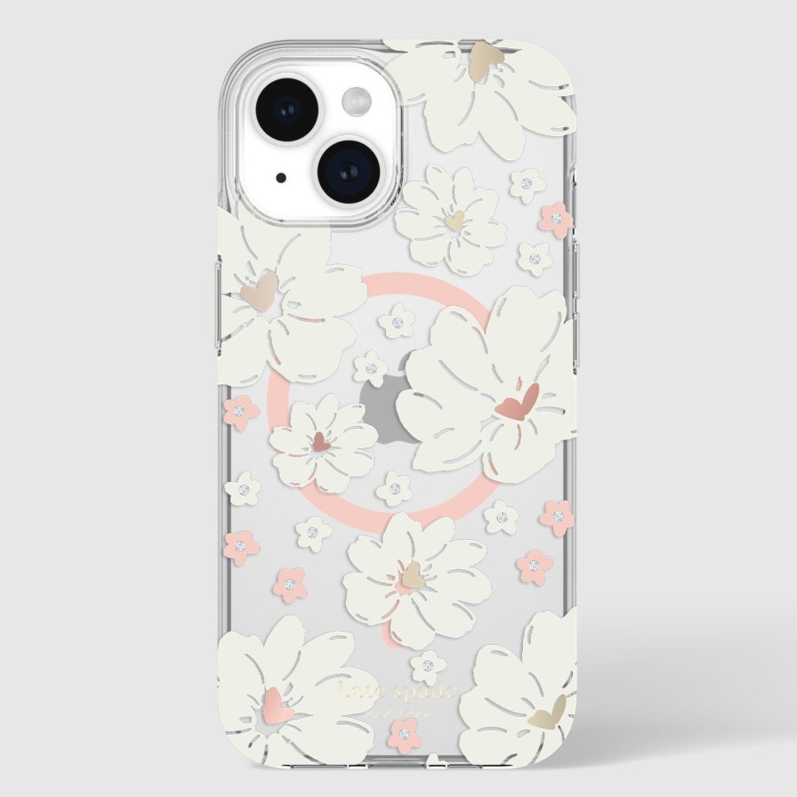 Phone Cases Case Mate Iphone 15 | Kate Spade New York Classic Peony Magsafe