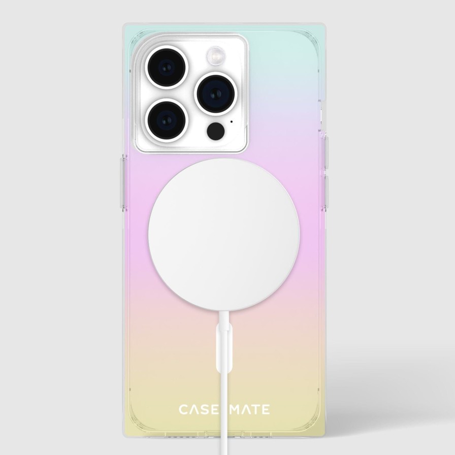 Phone Cases Case Mate Iphone 15 Pro | Iridescent Rainbow Blox Magsafe