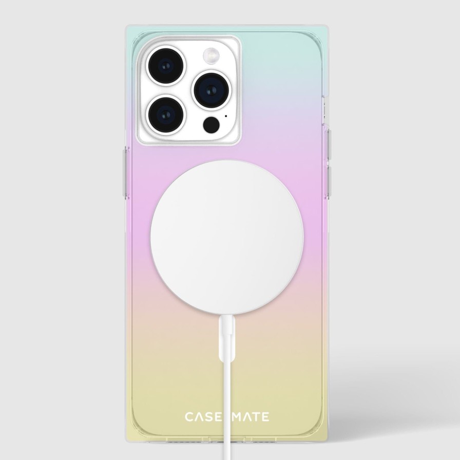 Phone Cases Case Mate Iphone 15 Pro Max | Iridescent Rainbow Blox Magsafe