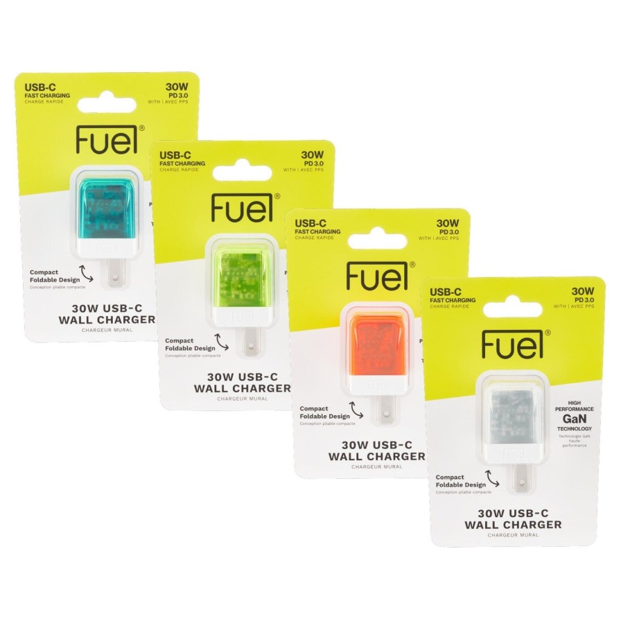 Accessories Case Mate Fast Chargers | Fuel 30W Translucent Wall Chargers (Multicolor 4 Pack)