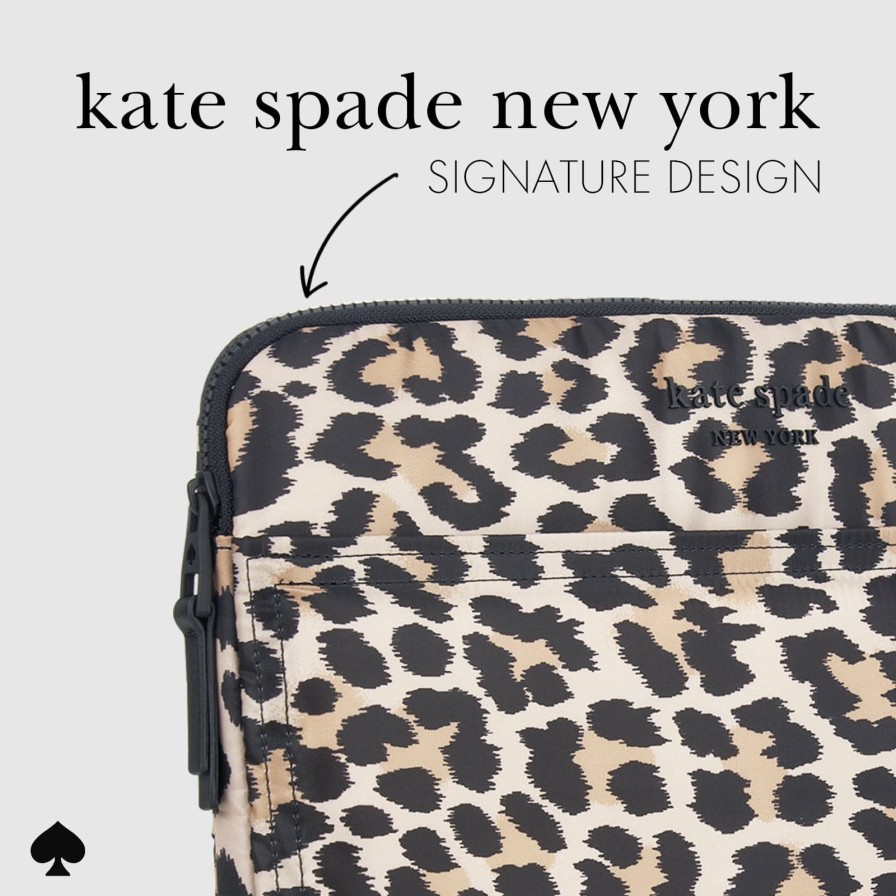 Accessories Case Mate Laptop & Folio Cases | Kate Spade New York Classic Leopard Puffer Sleeve