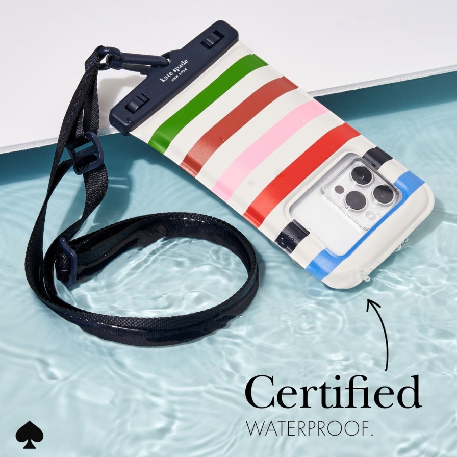 Accessories Case Mate Waterproof Pouches | Kate Spade New York Adventure Stripe Waterproof Floating Pouch