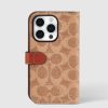 Phone Cases Case Mate Iphone 15 Pro | Coach Folio Signature Tan