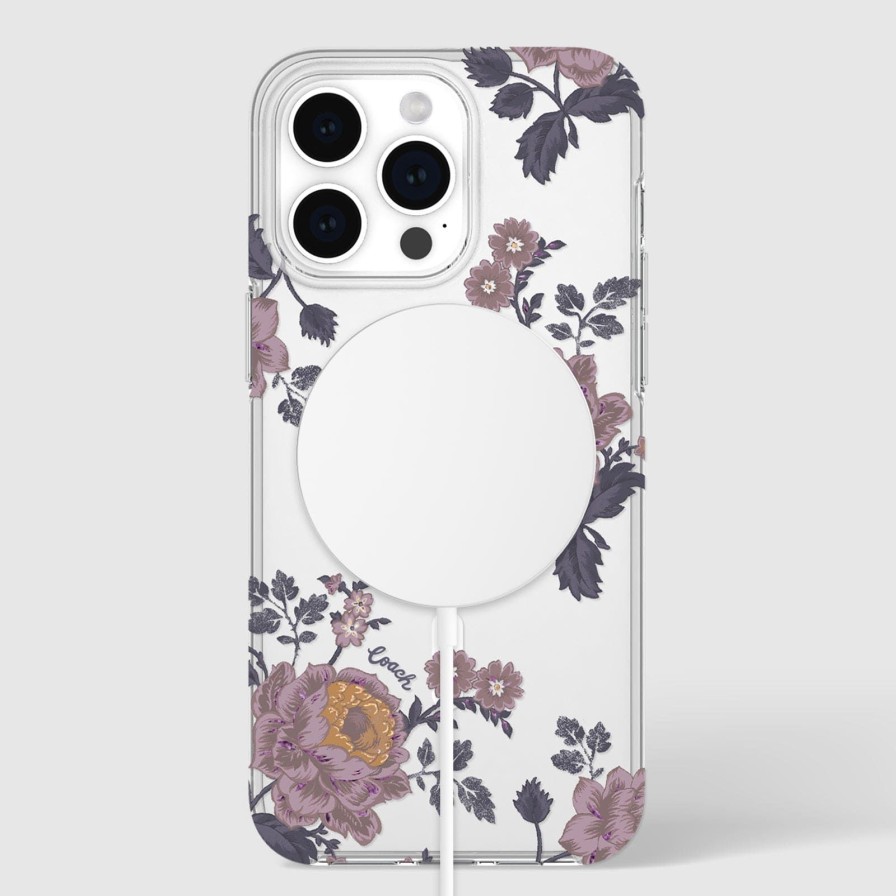 Phone Cases Case Mate Iphone 15 Pro Max | Coach Moody Floral Magsafe