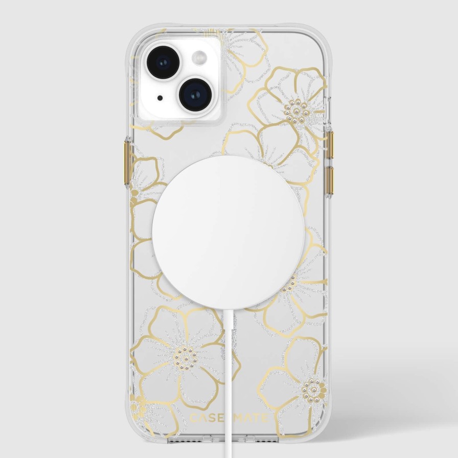 Phone Cases Case Mate Iphone 15 Plus | Floral Gems Magsafe