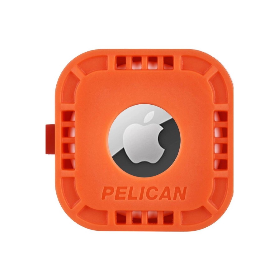 Accessories Case Mate Airtag Cases | Pelican Protector Airtag Sticker Mount (Orange)