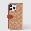 Phone Cases Case Mate Iphone 15 Pro Max | Coach Folio Signature Tan