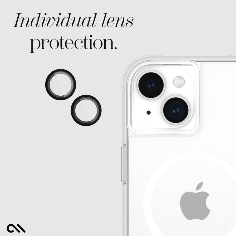 Accessories Case Mate Iphone 15/15 Plus | Aluminum Ring Lens Protector Black