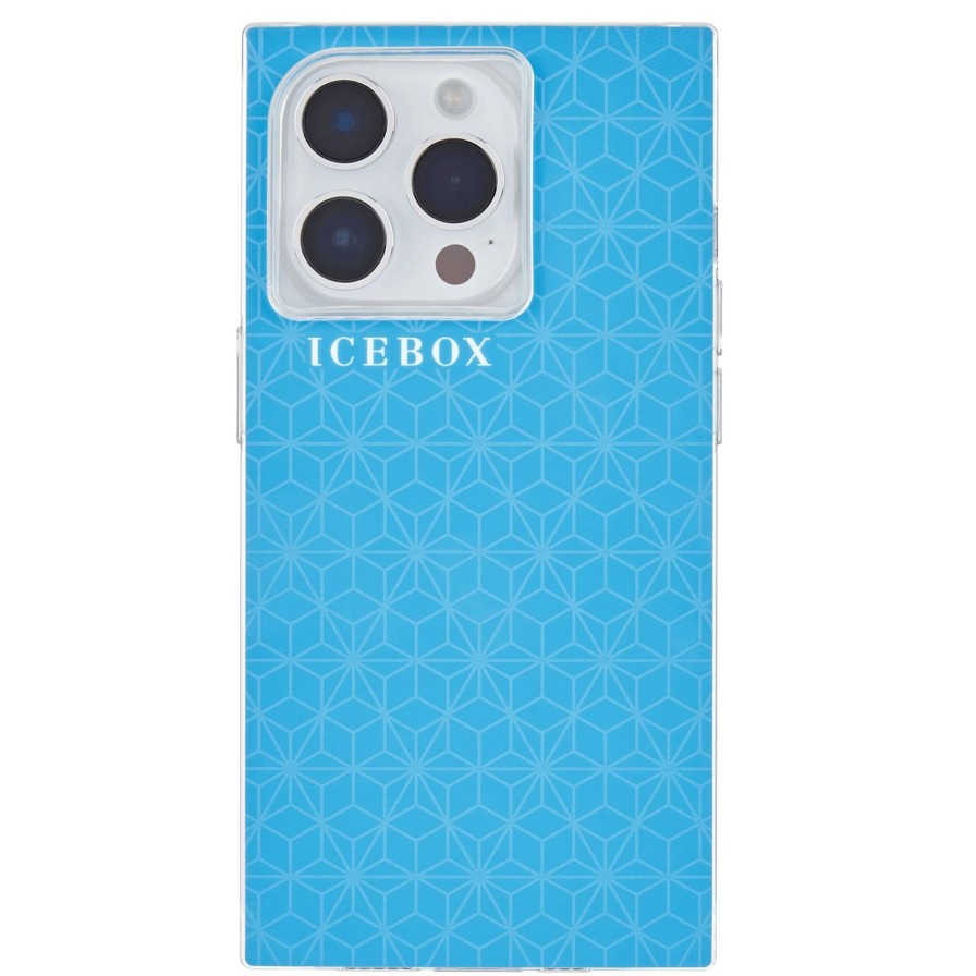 Phone Cases Case Mate Iphone 14 Pro | Icebox Facet Blue Gold (Magsafe)