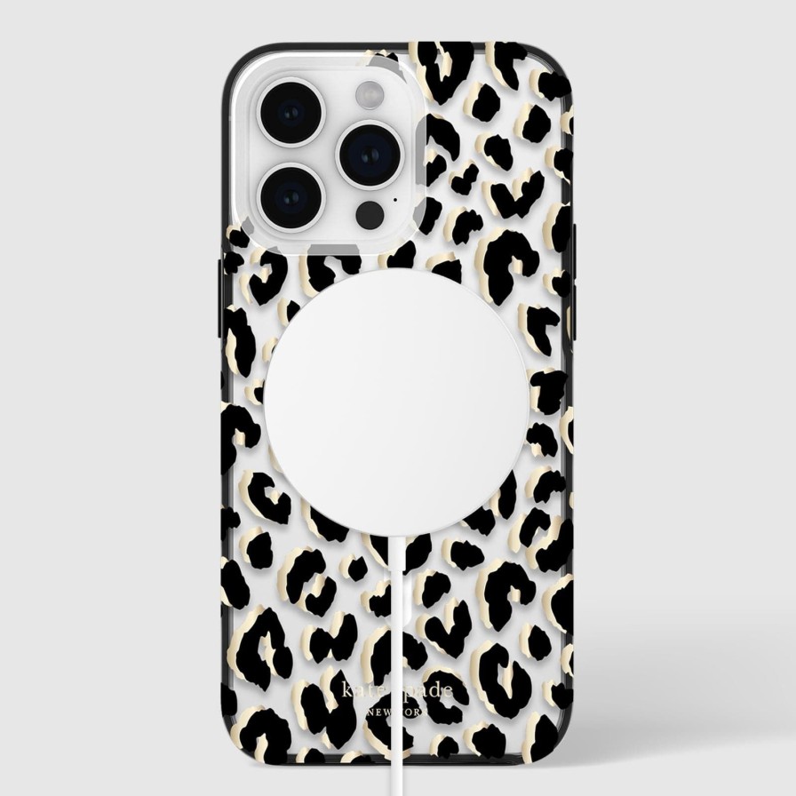 Phone Cases Case Mate Iphone 15 Pro Max | Kate Spade New York City Leopard Magsafe