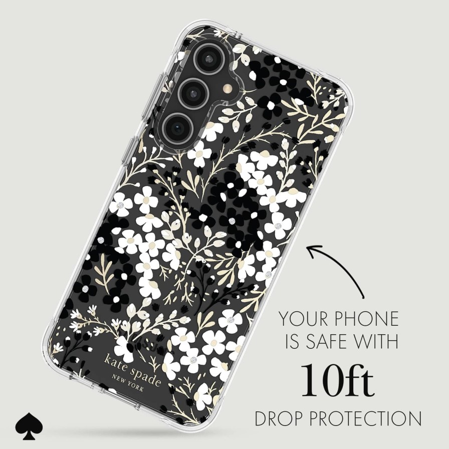 Phone Cases Case Mate Galaxy S23 Fe | Kate Spade New York Multi Floral Black And White