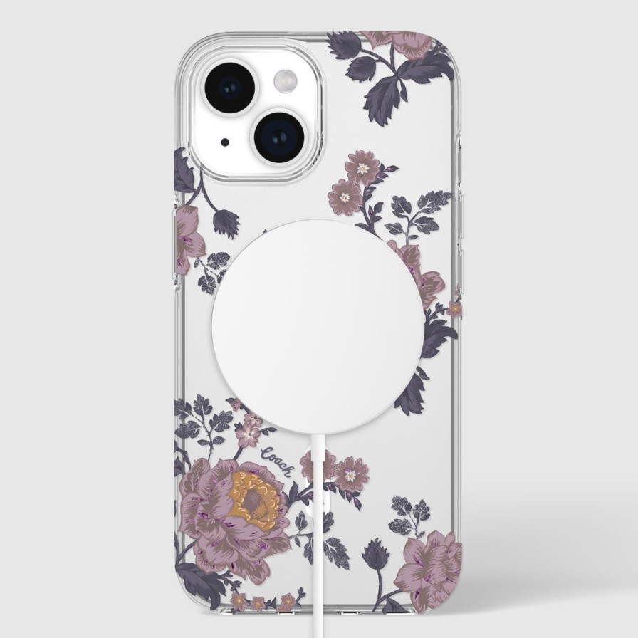 Phone Cases Case Mate Iphone 15 | Coach Moody Floral Magsafe