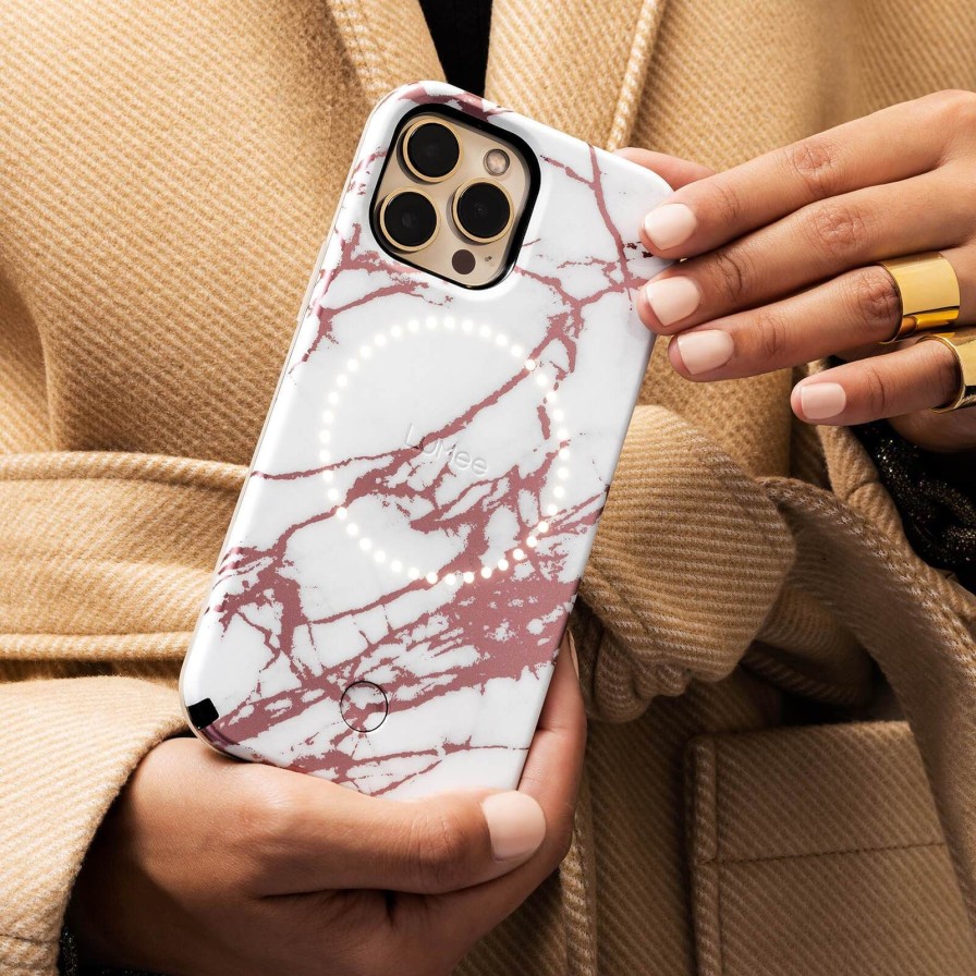 Phone Cases Case Mate Iphone 13 Pro | Halo Rose Metallic White Marble