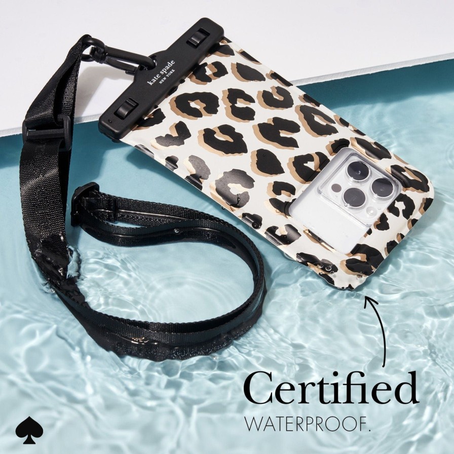 Accessories Case Mate Waterproof Pouches | Kate Spade New York City Leopard Waterproof Floating Pouch