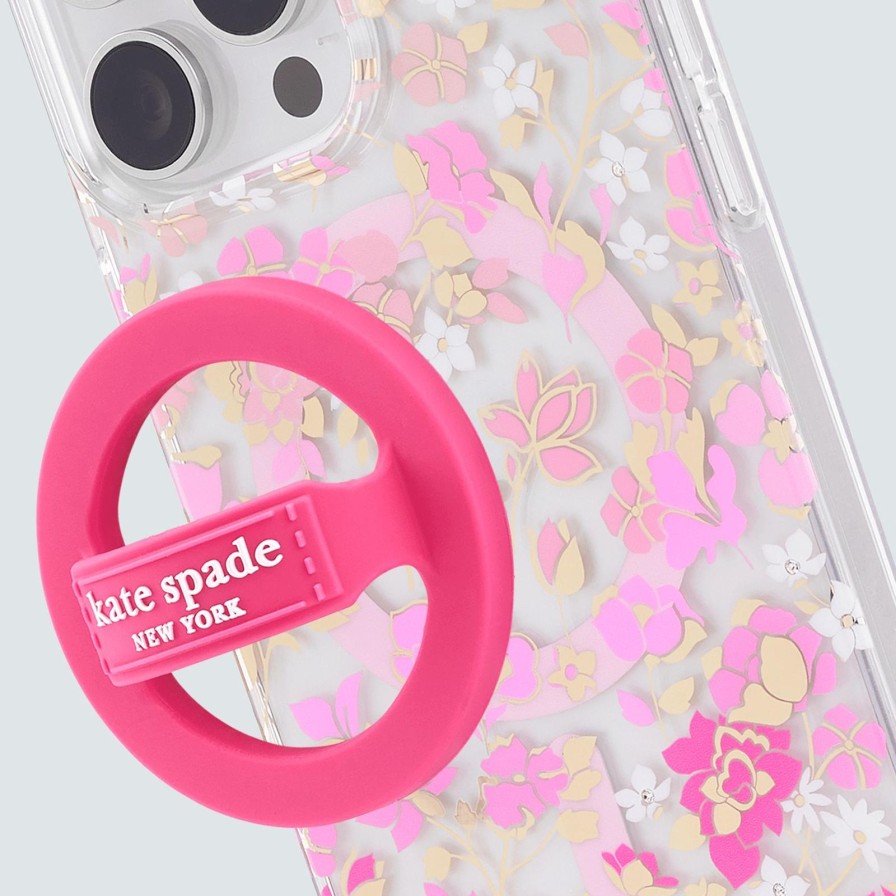 Accessories Case Mate Magsafe Loop Grips | Kate Spade New York Pom Pom Pink Magsafe Loop Grip