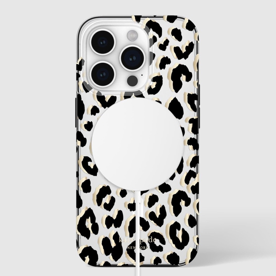 Phone Cases Case Mate Iphone 15 Pro | Kate Spade New York City Leopard Magsafe