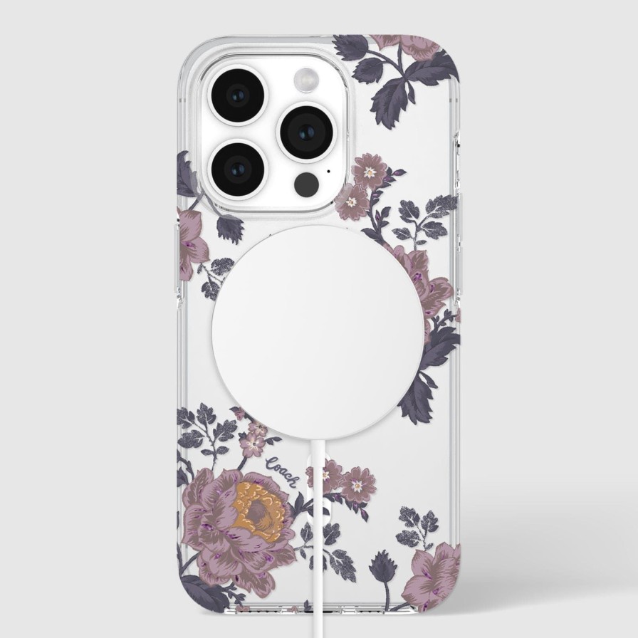 Phone Cases Case Mate Iphone 15 Pro | Coach Moody Floral Magsafe